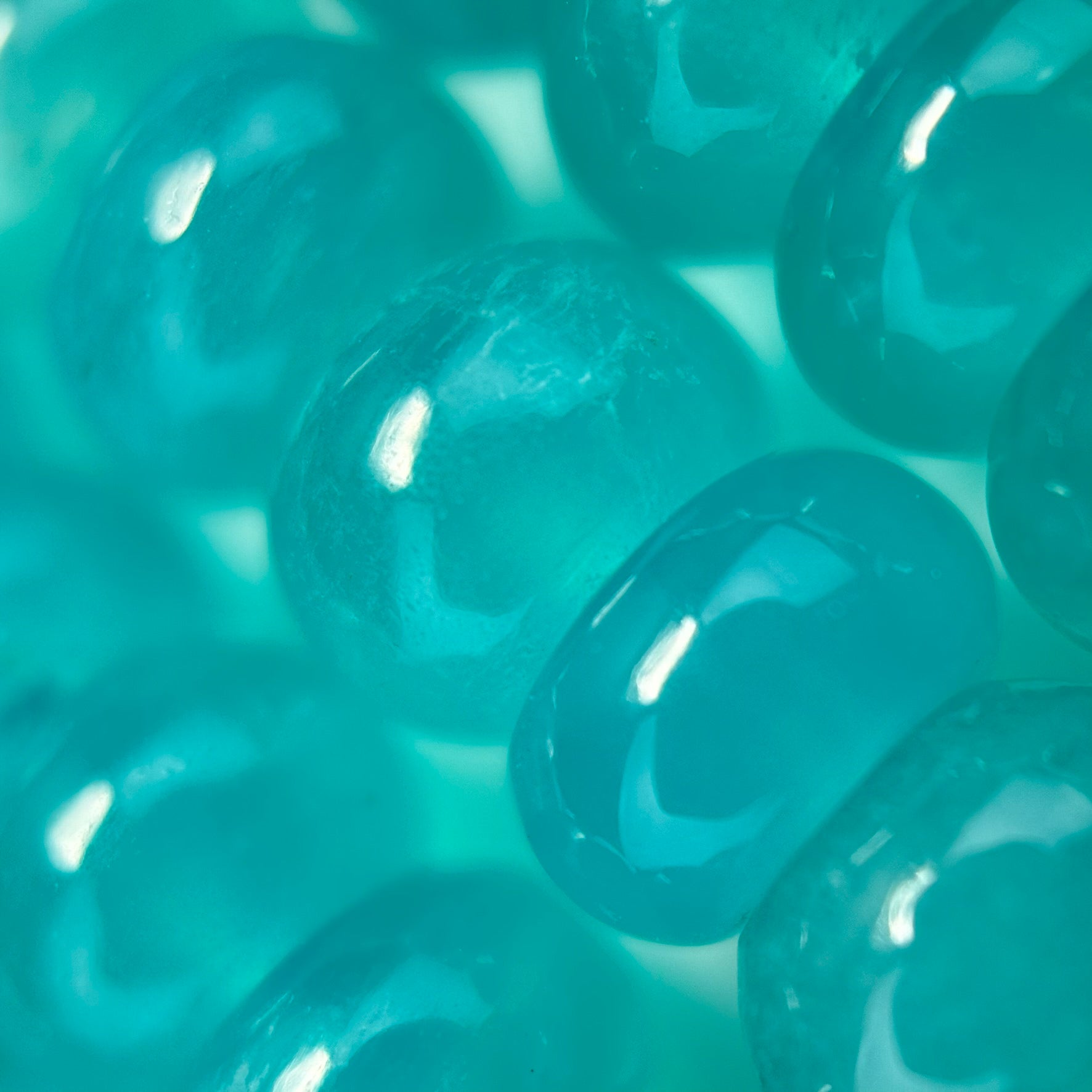Amazonite AAAA Rondelle Polished Gemstone Beads image 1
