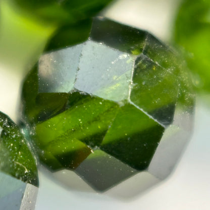 Diopside Faceted Round Beads (A & AA Quality) image 4