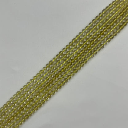Lemon Quartz Polished Round Beads image 5