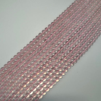 Star Rose Quartz Polished Round Beads image 3