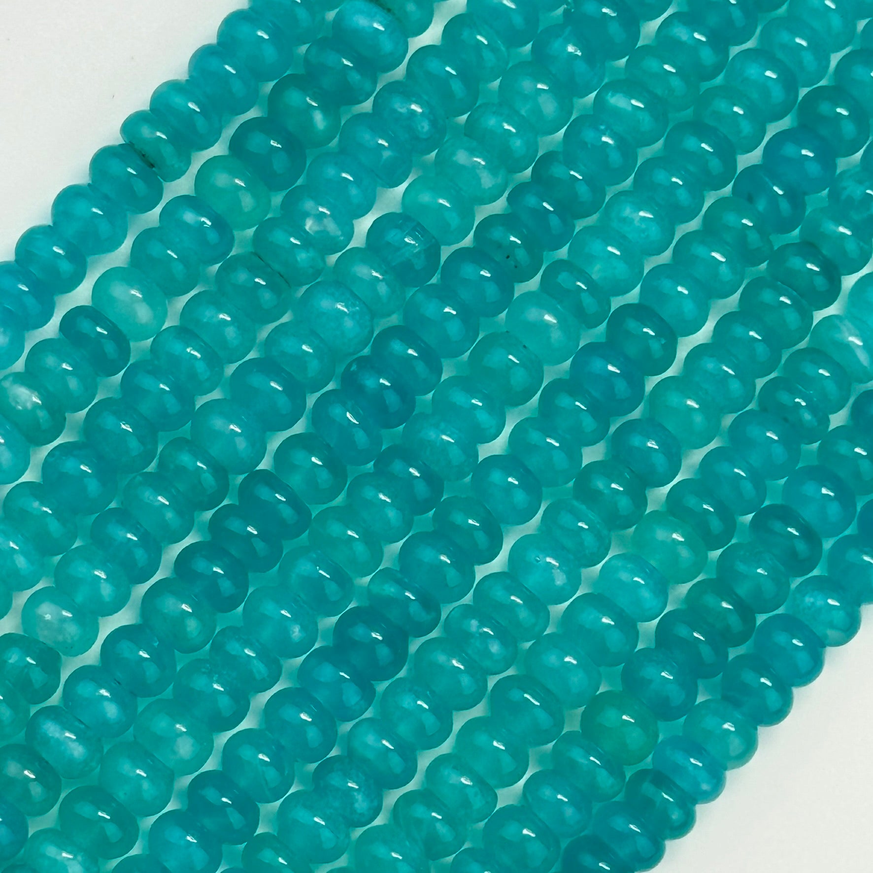 Amazonite AAAA Rondelle Polished Gemstone Beads image 3