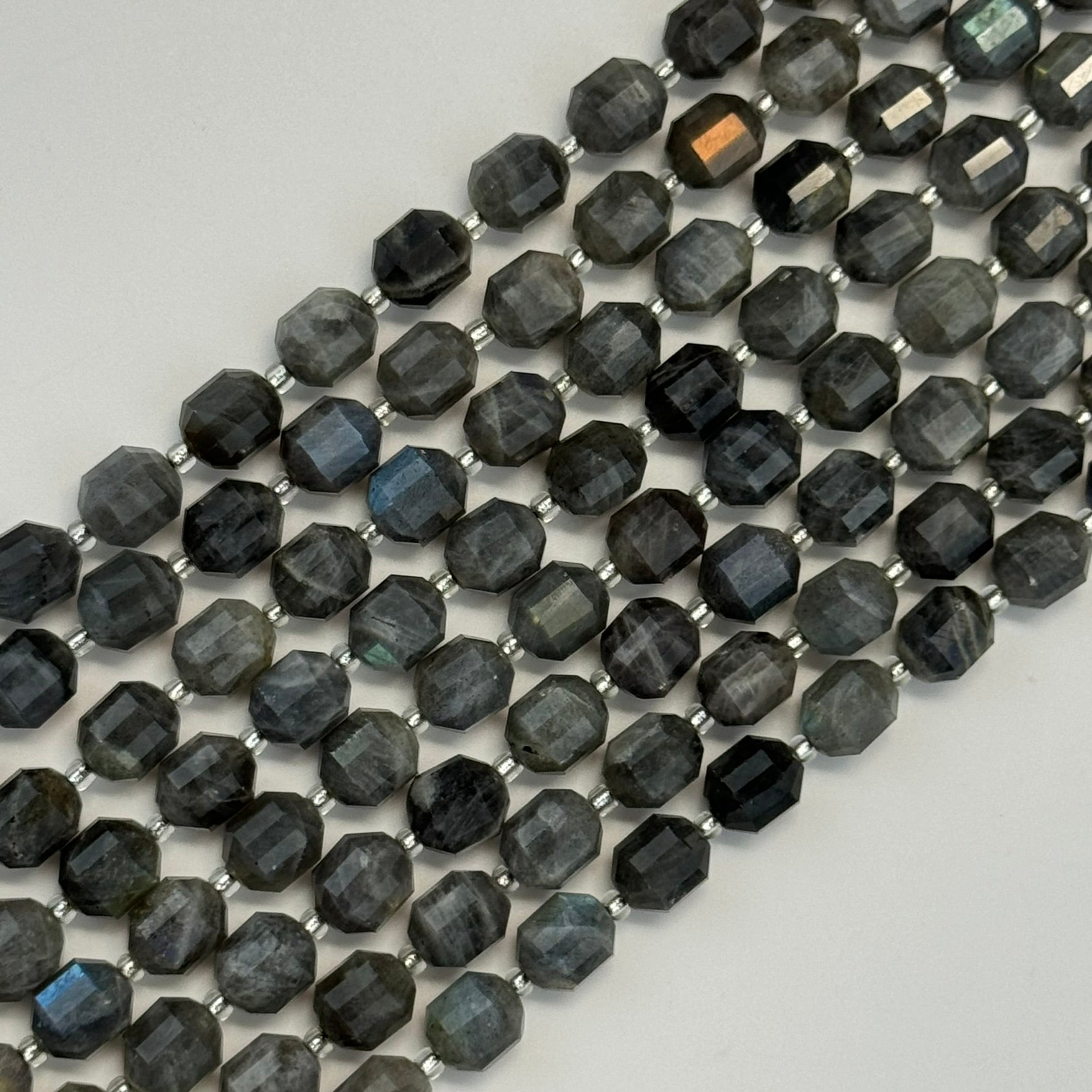 Labradorite Dodecahedron Beads image 6