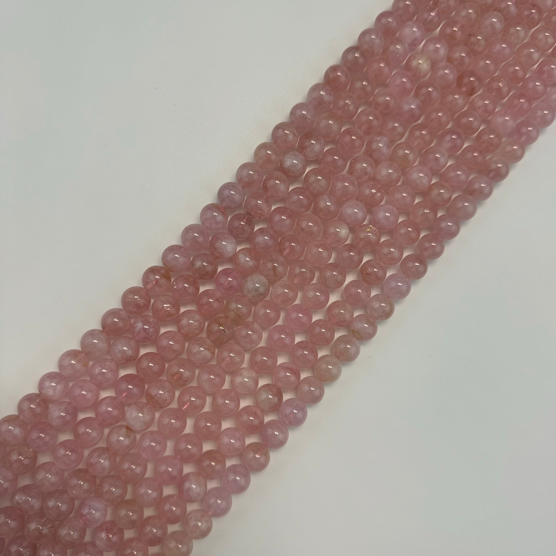 Morganite AA Polished  Round Beads image 8