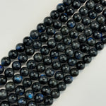 Black Labradorite Polished Round Beads image 14