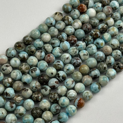 Larimar Polished  Round Beads image 9