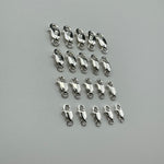 925 Sterling Silver Oblong Lobster Clasp Close Jump Ring (5/pkg) image 3