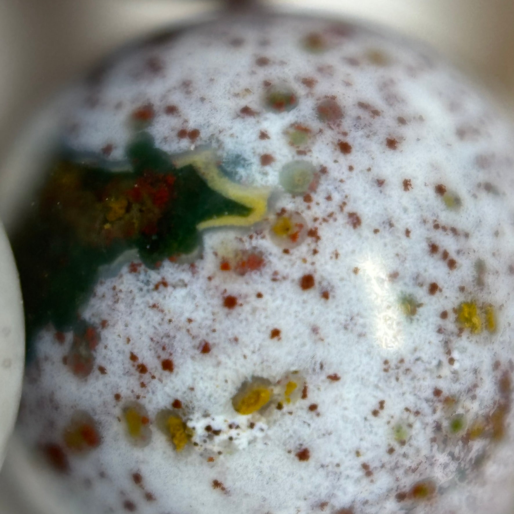 Pink Mexican Ocean Jasper Polished Round Beads image 1