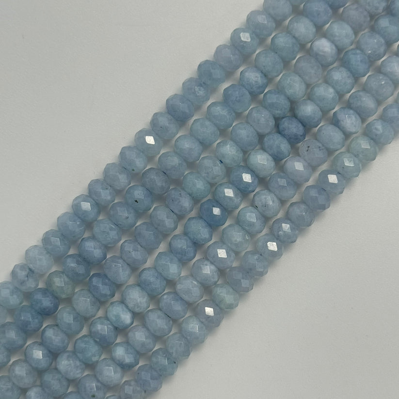 Faceted Rondelle Beads: Crystal & Gemstone Rondelle Beads for Jewelry Making, Beaded Necklaces, and More