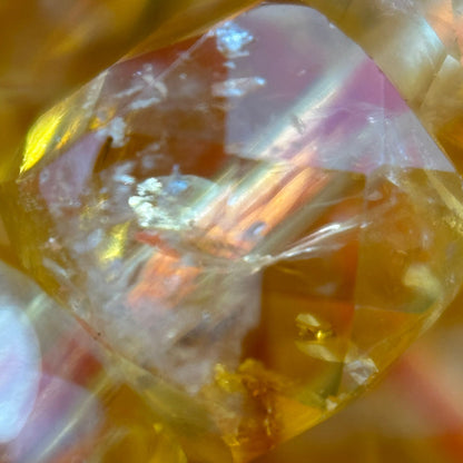 Citrine Square Heated Beads image 8