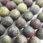 Dragon's Blood Jasper Frosted Round Beads image 5