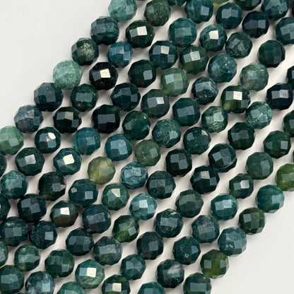 Bloodstone Faceted Round Beads image 2