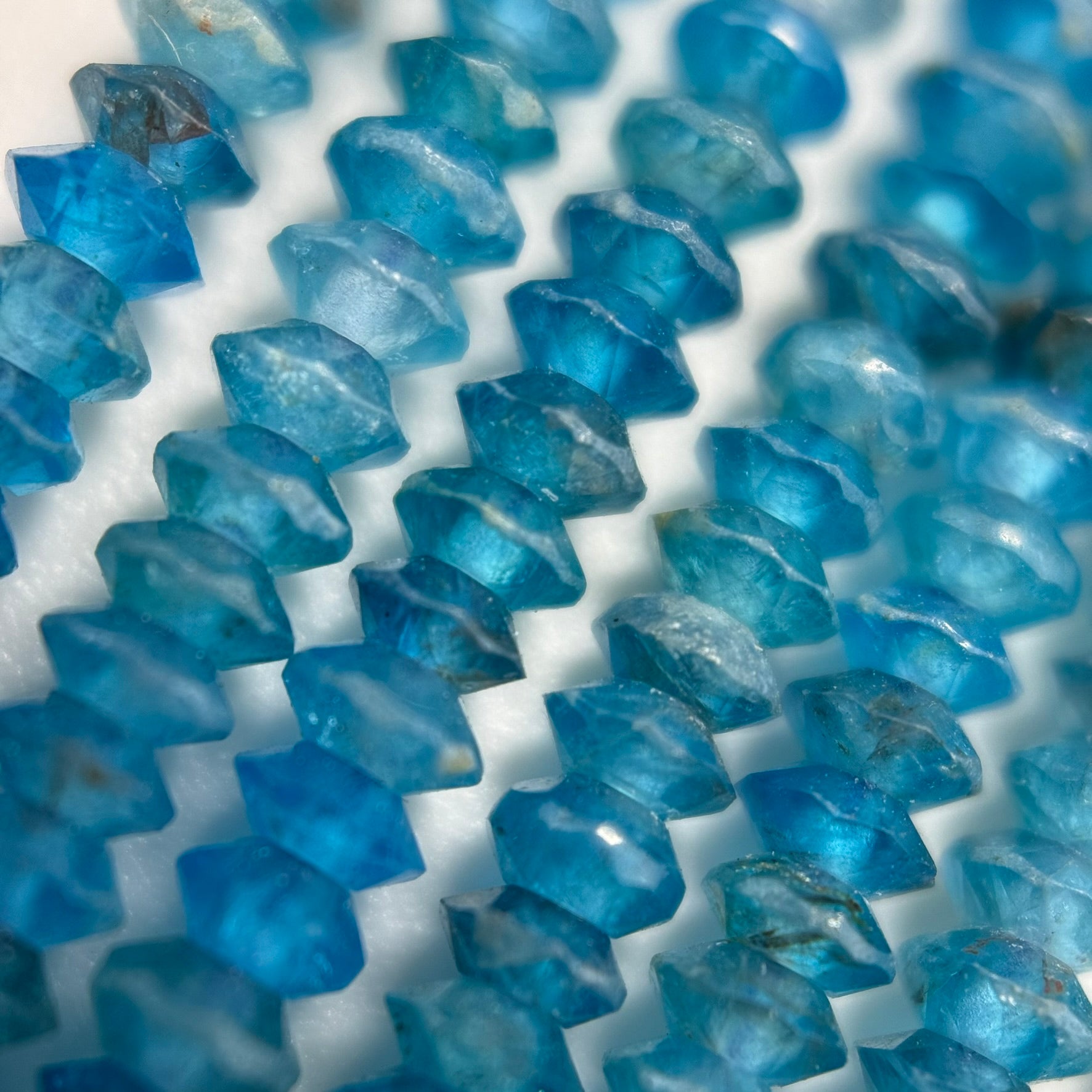 Blue Apatite Space Ship Beads image 5