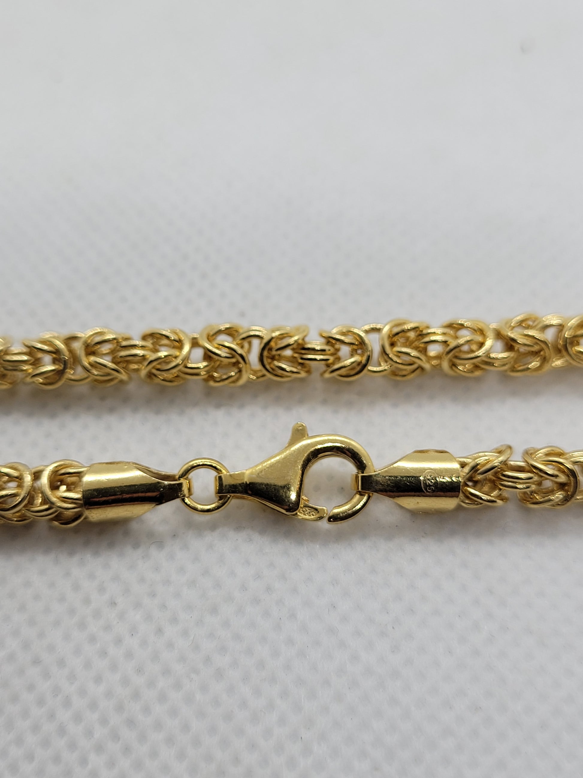 16ÃƒÆ’Ã‚Â¢ÃƒÂ¢Ã¢â‚¬Å¡Ã‚Â¬Ãƒâ€šÃ‚Â Byzantine Chain | 22k Gold-plated 925 Sterling Silver image 0