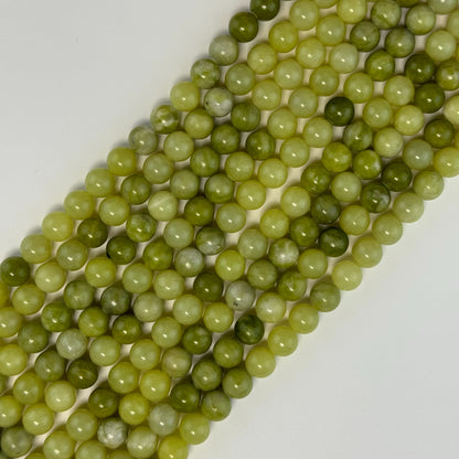 South Jade Serpentine Polished Round Beads image 0