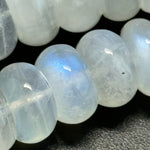 Moonstone AAA Rondelle Polished Beads image 3