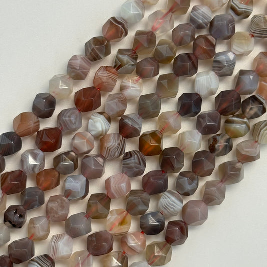 Botswana Agate Diamond Cut Beads image 0