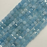 Aquamarine Square Gemstone Beads image 3