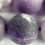 Amethyst Frosted Round Beads image 2