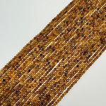 Natural Citrine Faceted Round Beads 2.5mm image 3