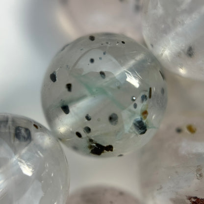 Rose Quartz Lepidocrocite Polished Round Beads image 5