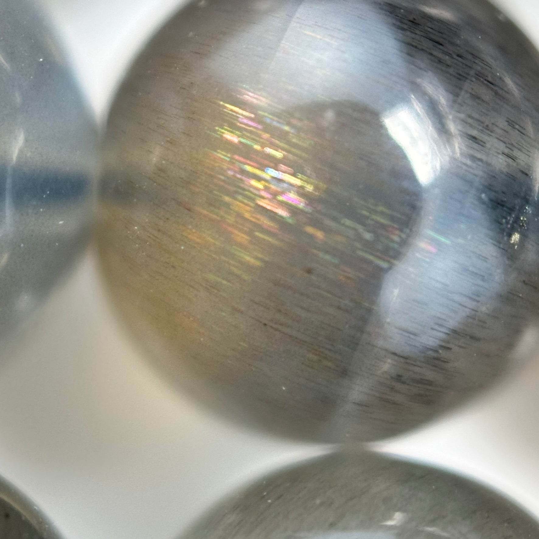 Black Moonstone AAA Polished  Round Beads image 5