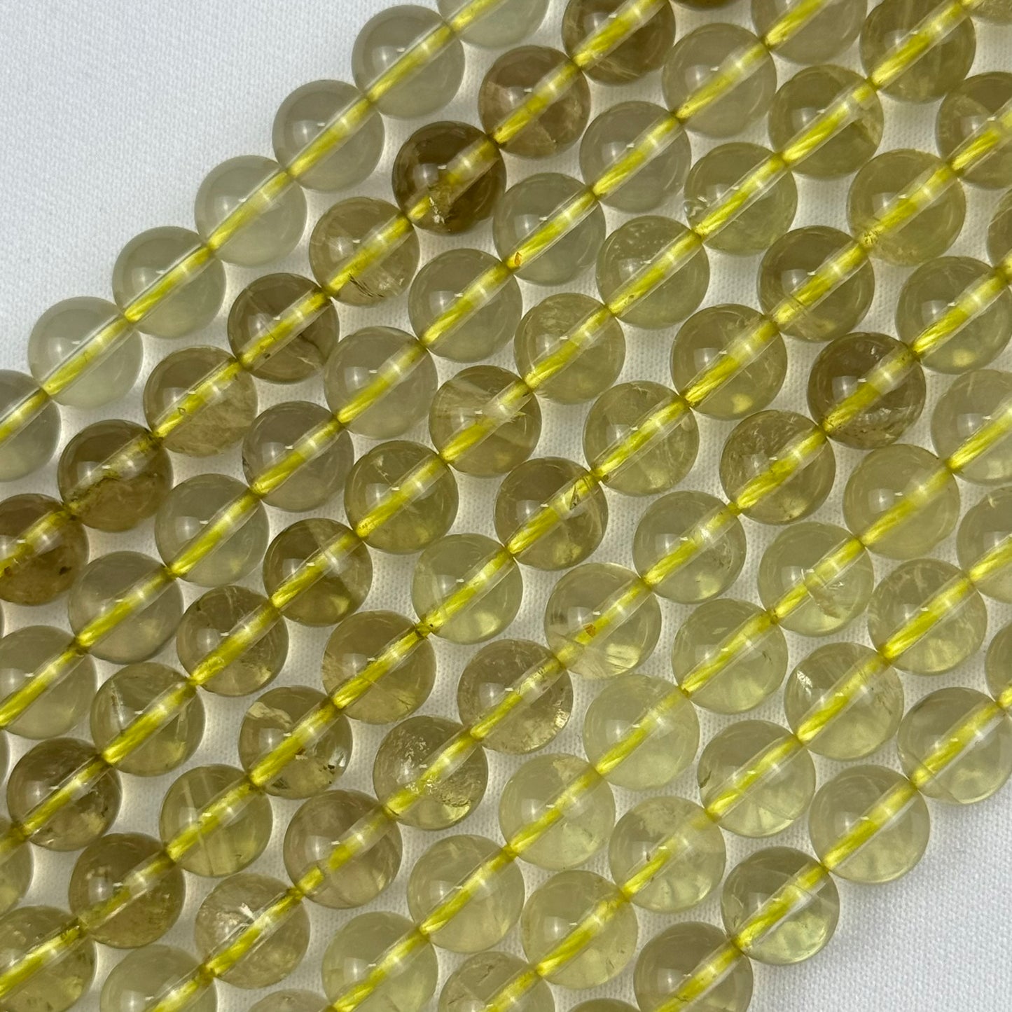 Lemon Quartz Polished Round Beads image 0