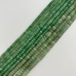 Green Aventurine Frosted Rondelle Beads image 2