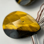 Tiger's Eye Faceted Pear Shape Beads image 3
