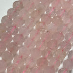 Rose Quartz Faceted Round Beads image 6
