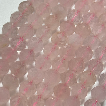 Rose Quartz Faceted Round Beads image 6