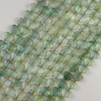 Green Fluorite Faceted Heart 12ÃƒÆ’Ã†â€™Ãƒâ€ Ã¢â‚¬â„¢ÃƒÆ’Ã‚Â¢ÃƒÂ¢Ã¢â‚¬Å¡Ã‚Â¬ÃƒÂ¢Ã¢â€šÂ¬Ã‚Â12 mm Beads image 0