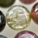 Tourmaline Polished Round Beads  - A Quality image 6