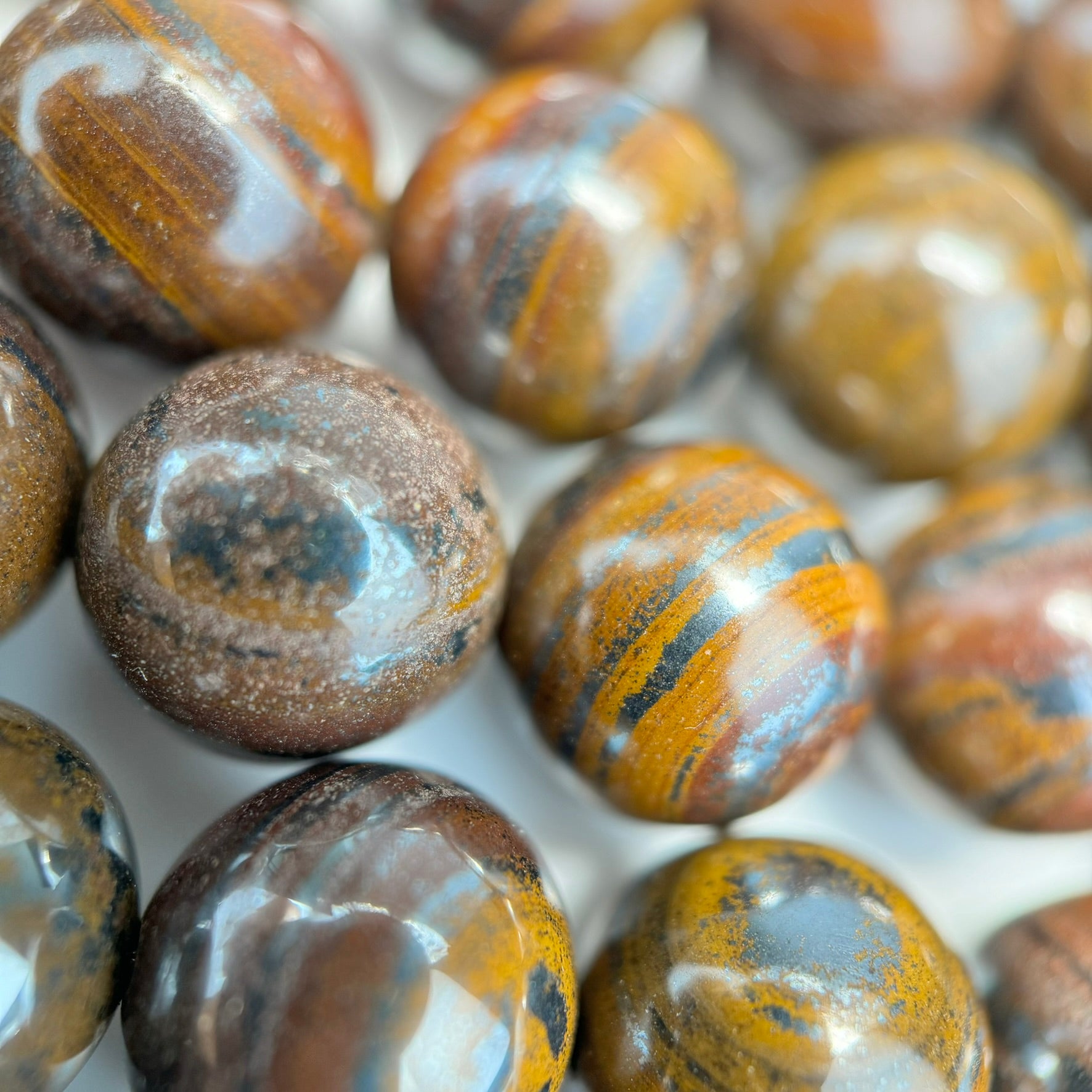 Tiger Iron Polished Round Beads image 4