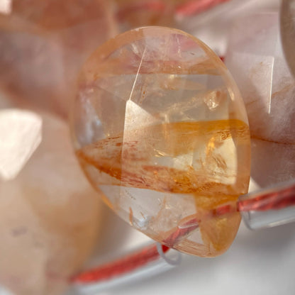 Hematoid Quartz Faceted Pear Shape Beads image 5