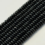 Shungite Rondelle Polished Beads image 5