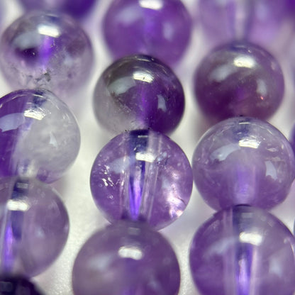 Chevron Amethyst Polished Round Beads image 11