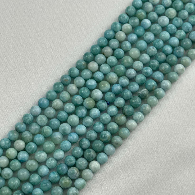 Larimar Gemstone Beads for Sale – Genuine Blue Larimar Beads Collection