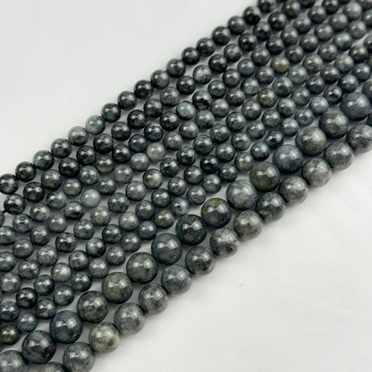 Burmese Black Jade AAA Polished Round Beads image 2