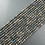 Black Opal Faceted Round Beads image 9