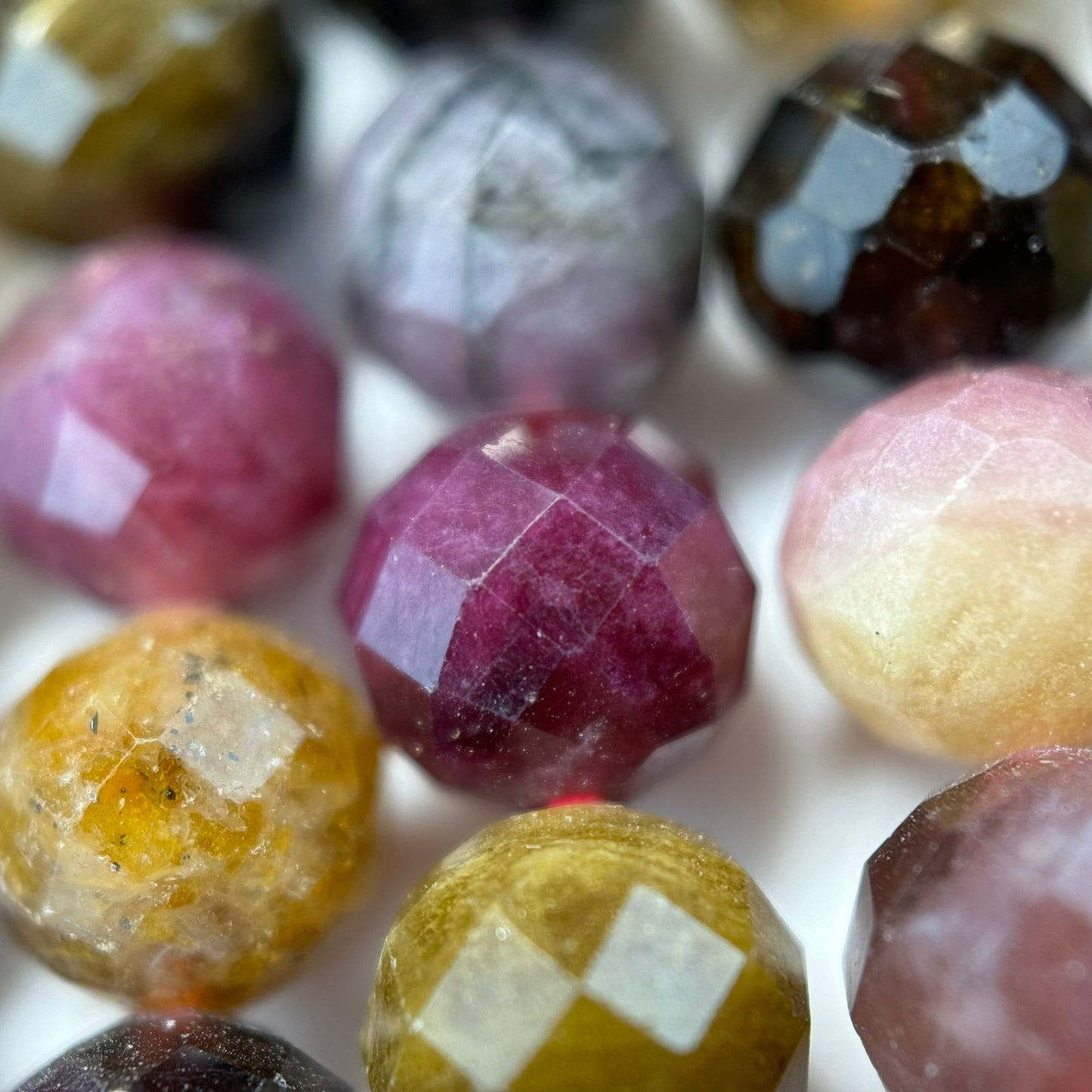 Tourmaline Faceted Round Beads image 9