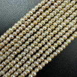 White and Peach Pearl  3.5x2.5mm - Perfect for Jewellery Crafting image 0