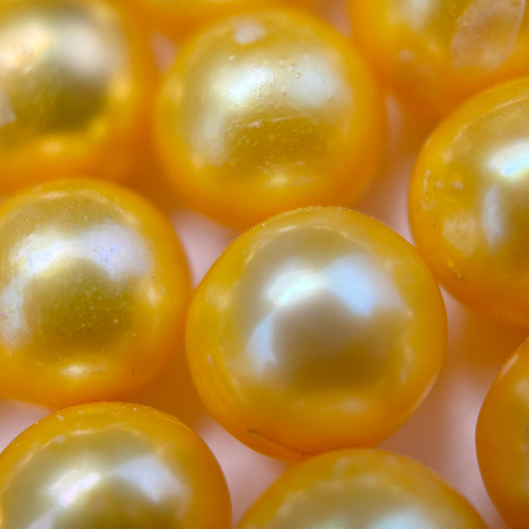 Dyed Yellow Pearl  7.5mm - High-Quality Jewellery Making Supplies image 2