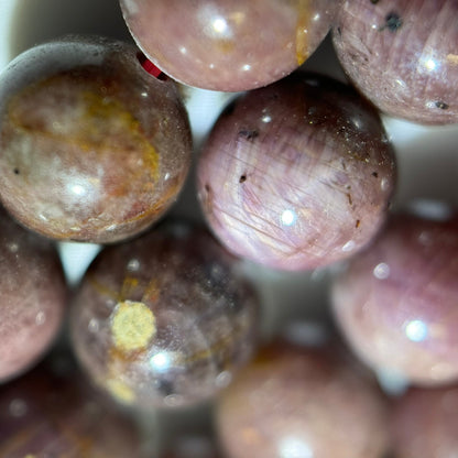 Natural Ruby A Polished Round Beads image 10