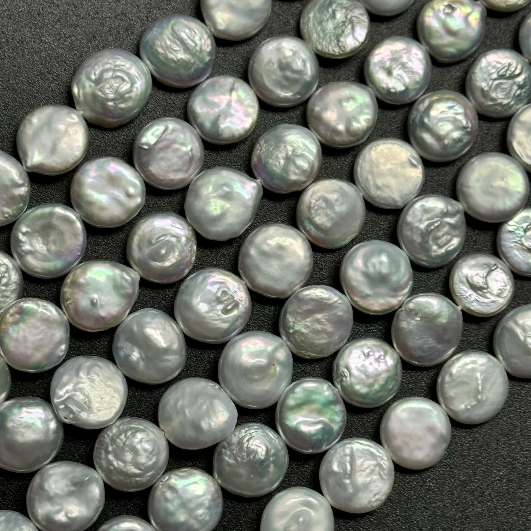 AAA Silver Coin Pearl  12x4mm image 2