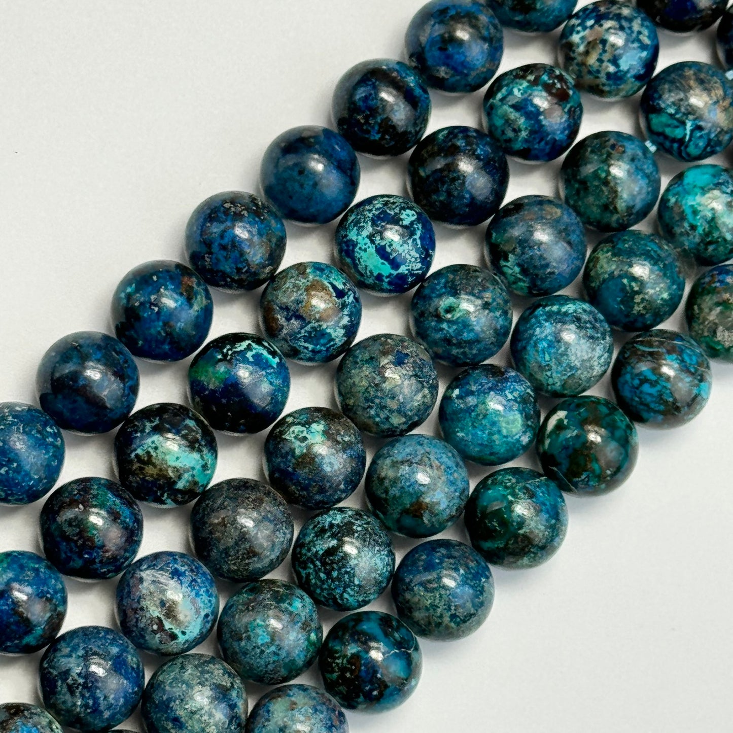 Shattuckite Polished Round Beads (Most Rare Gemstone) image 4