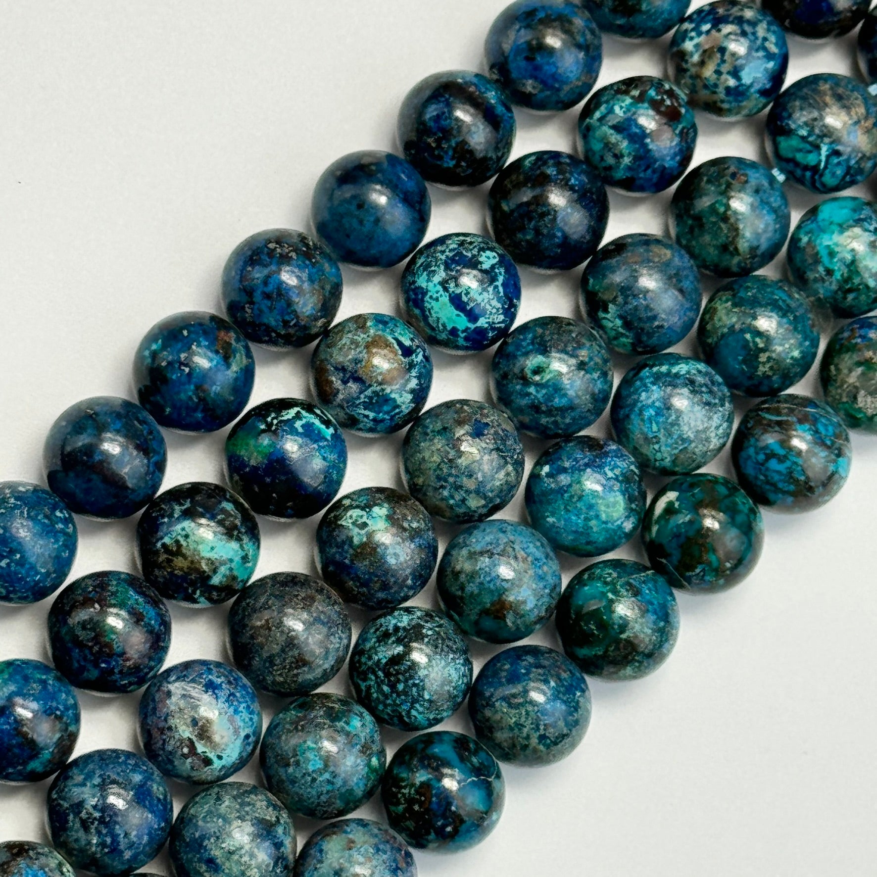 Shattuckite Polished Round Beads (Most Rare Gemstone) image 4