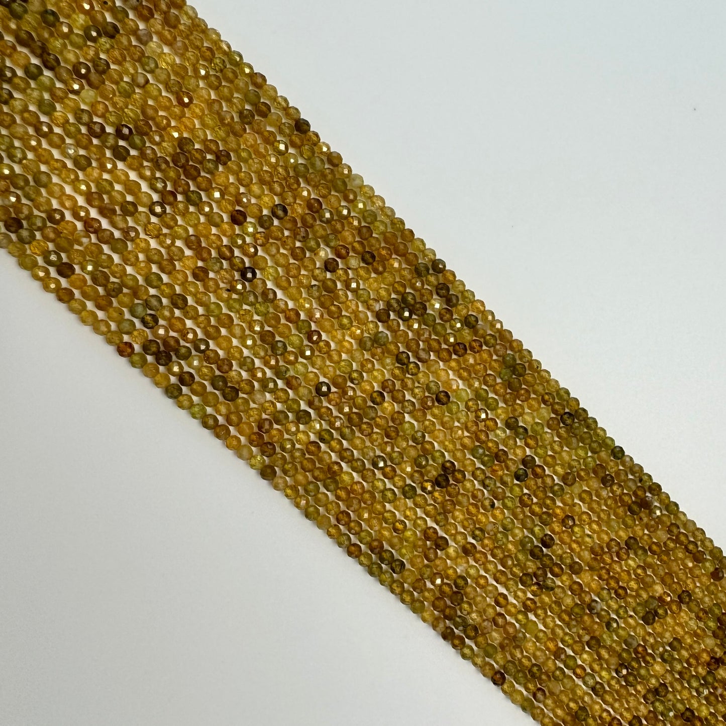 Yellow Tourmaline Faceted Round Beads (3.5mm) image 3