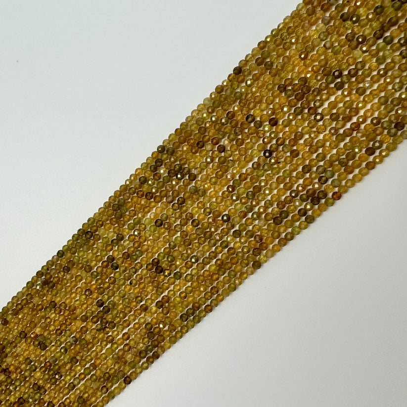 Faceted Round Stone Beads