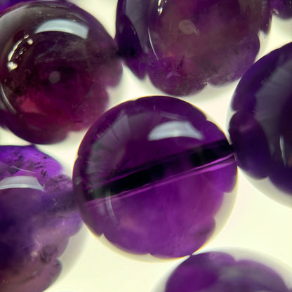 Natural African Amethyst Polished Round Beads image 7