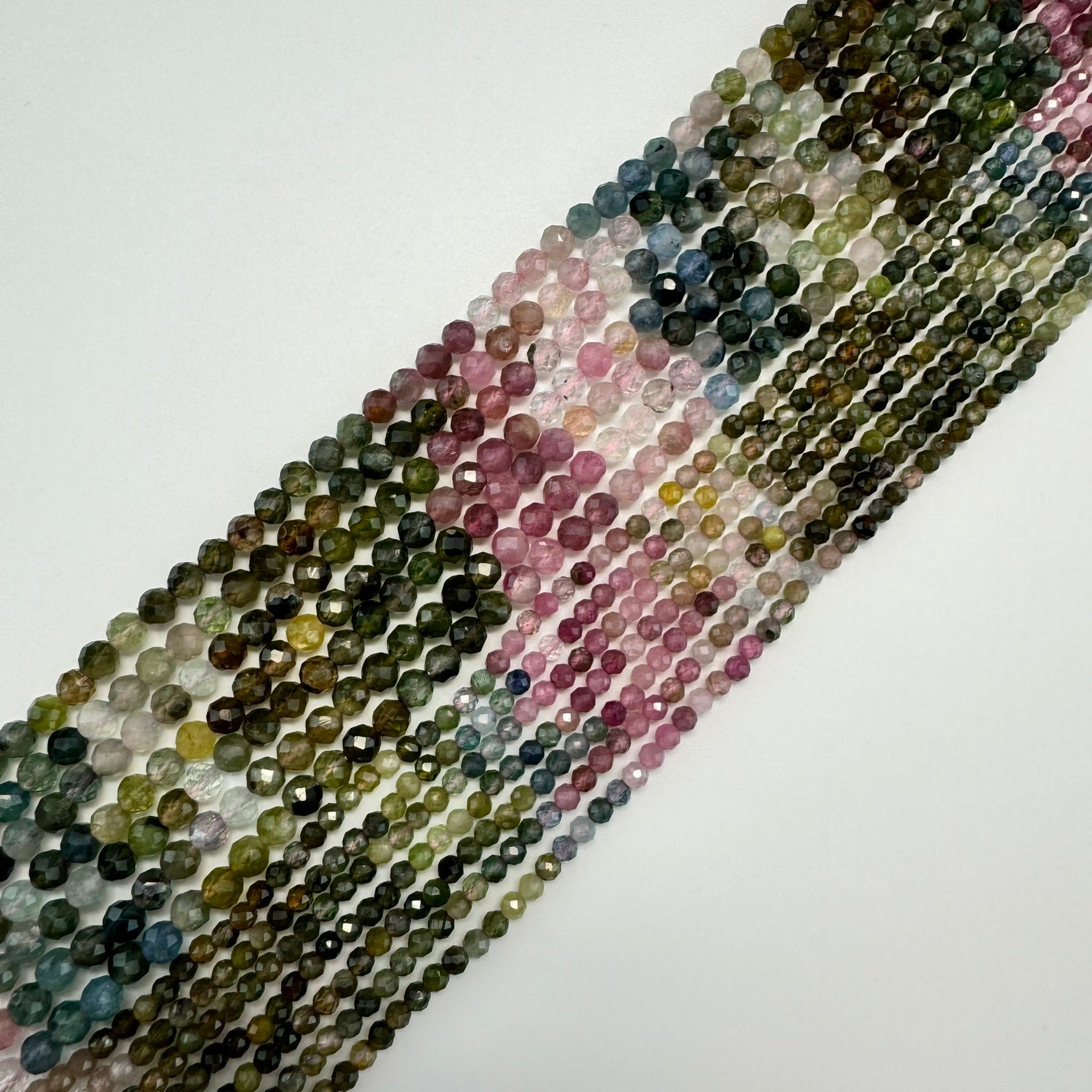 Tourmaline Faceted Round Beads image 5